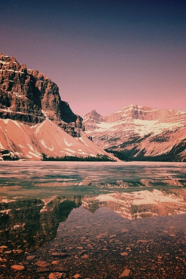 Снежные горы обои