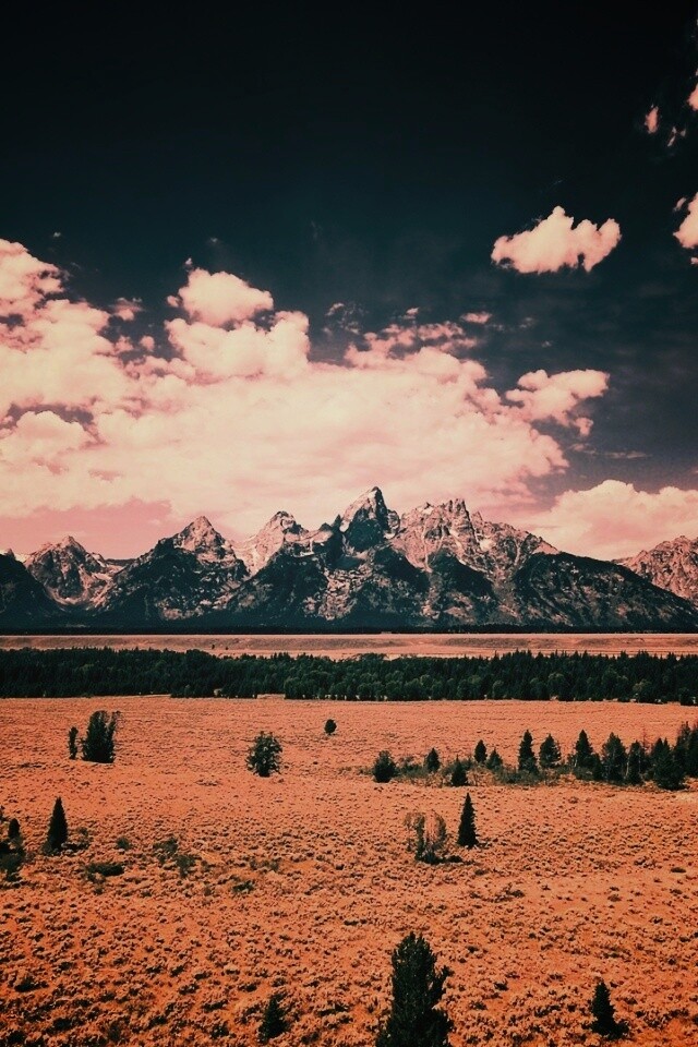 Степь и горы обои