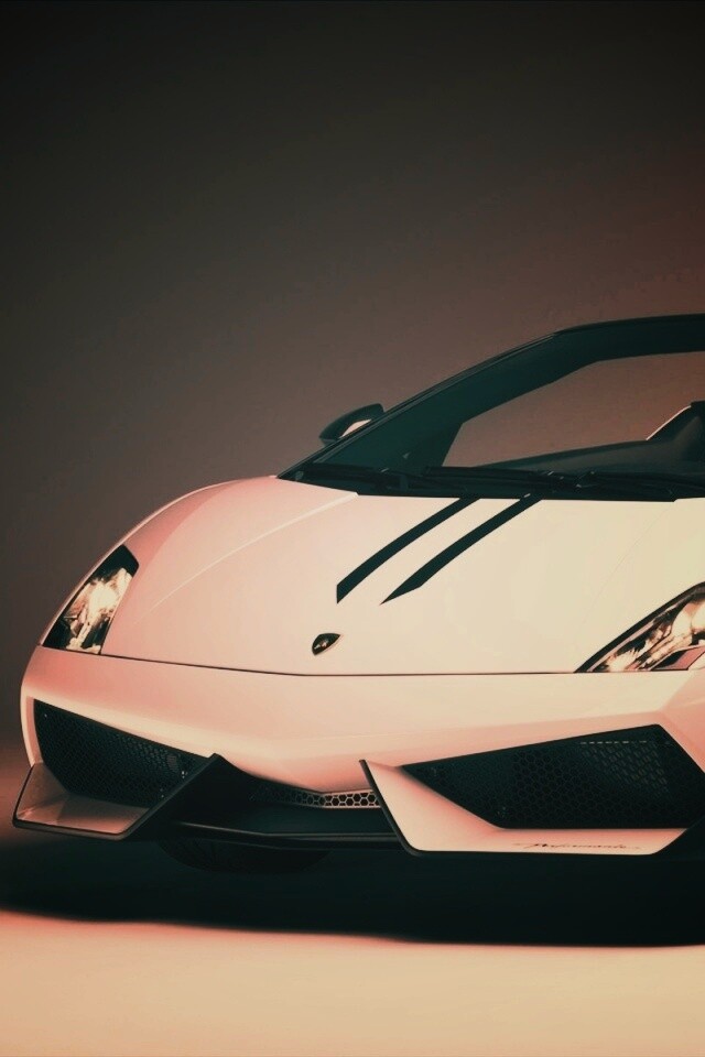 Белый Ламборджини Галлардо обои