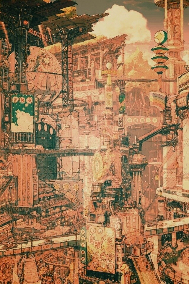 Город будущего обои