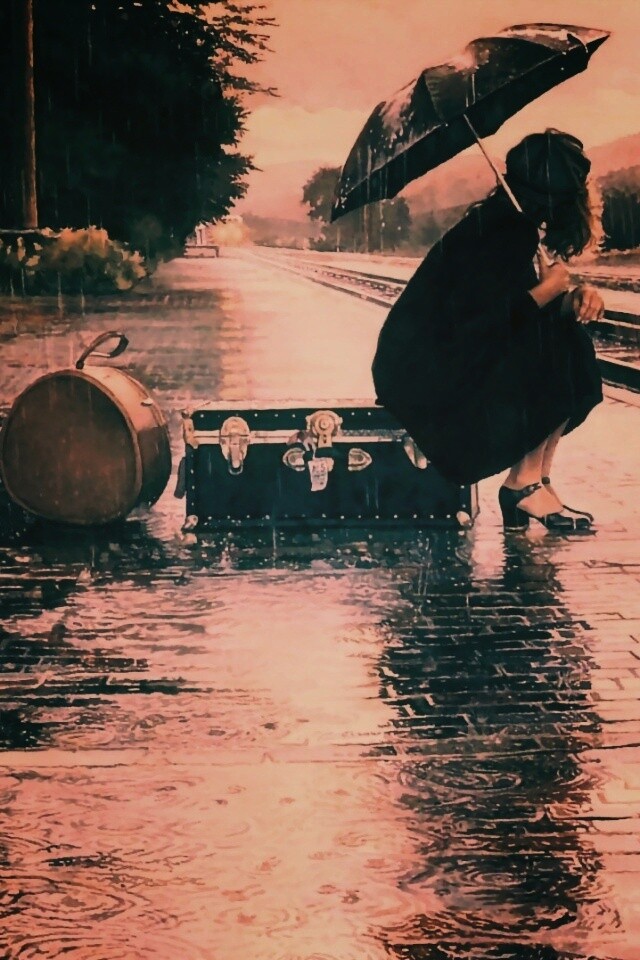 В ожидании поезда обои