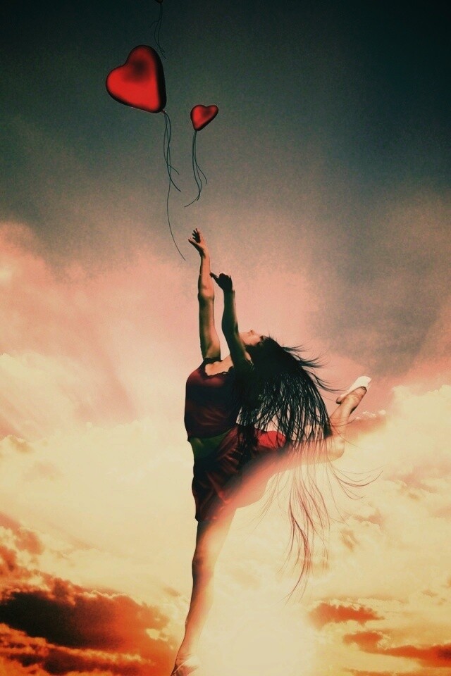 Отпускаяю сердце в небеса обои