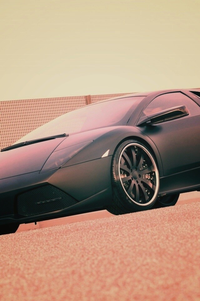 Lamborghini Reventon черного цвета обои