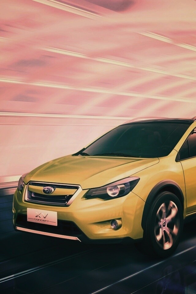 Субару в тоннеле обои