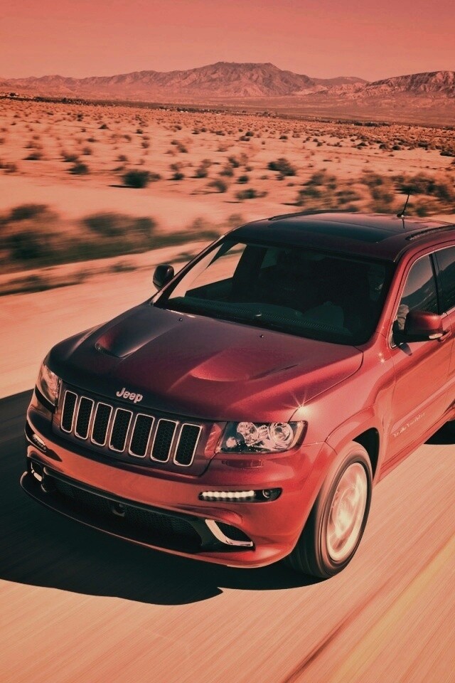 Красный Jeep обои