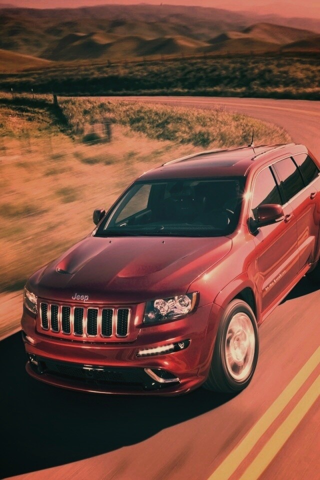 Jeep на дороге обои