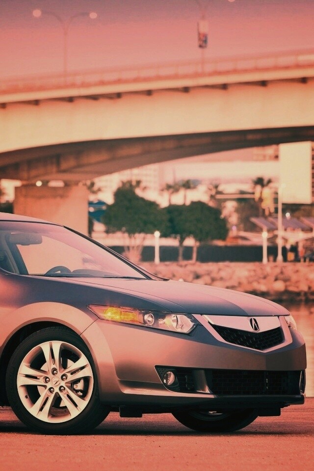 Acura на фоне моста обои