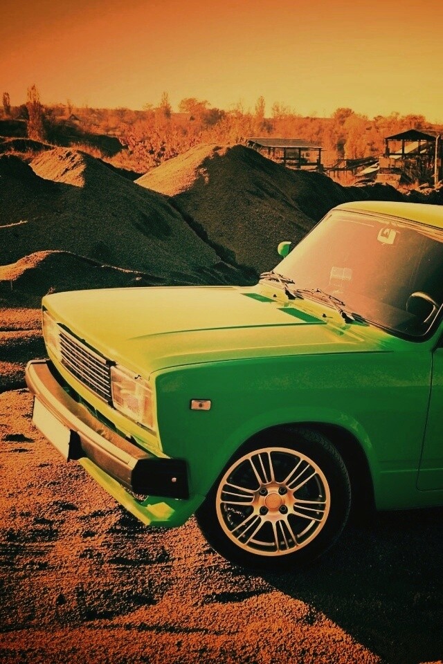 Кислотные жигули обои