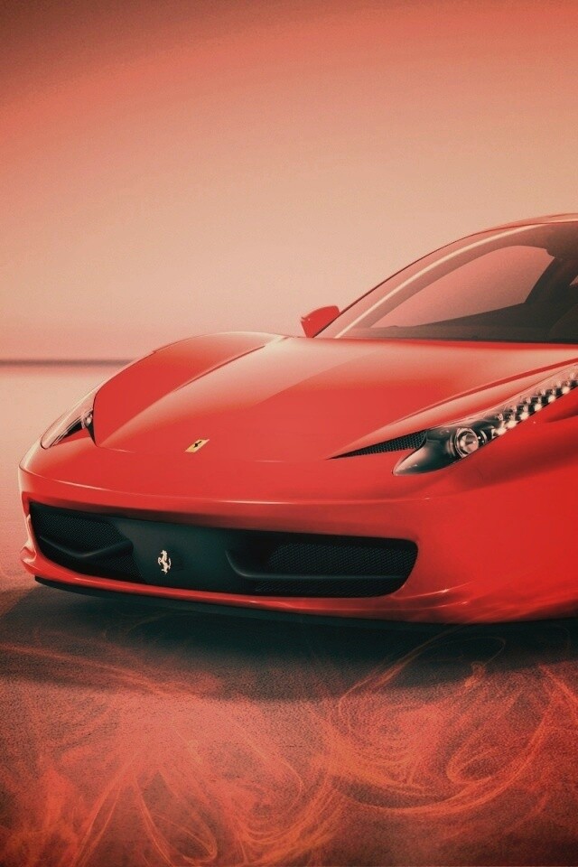 Огненный феррари обои