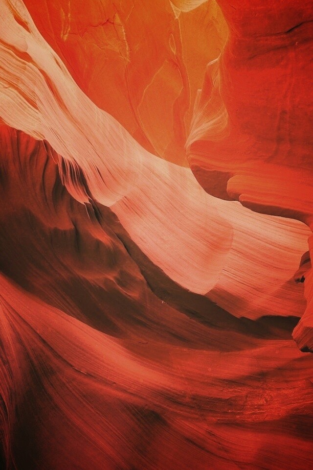 Оранжевая пещера обои
