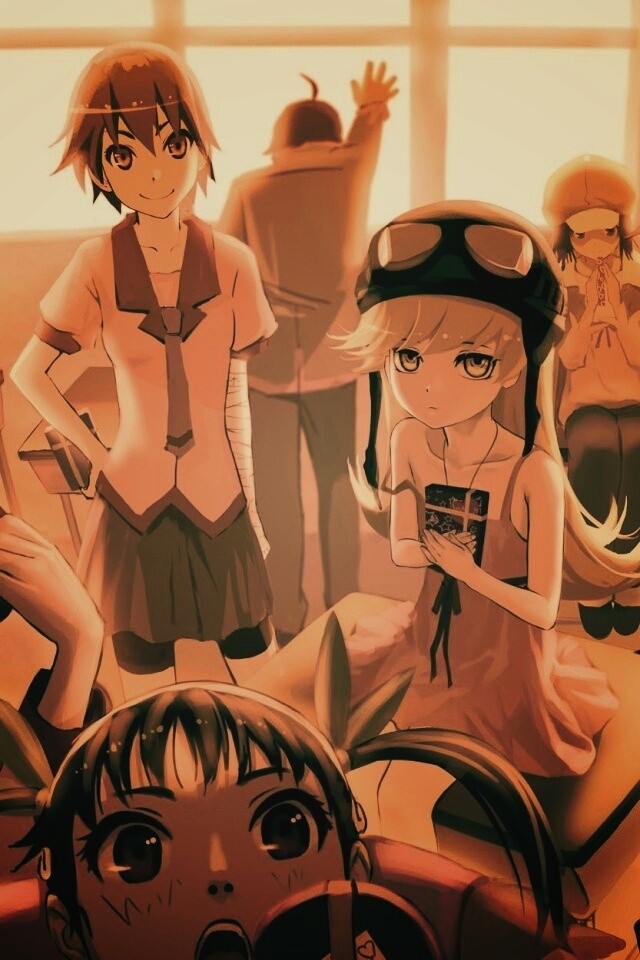 Девушки из Bakemonogatari обои