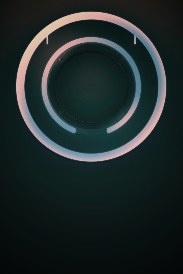 Диск из Tron на черном фоне обои