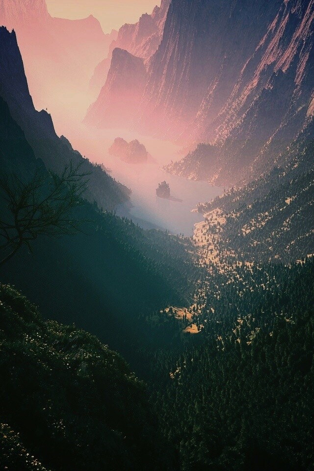 Озеро на перевале обои