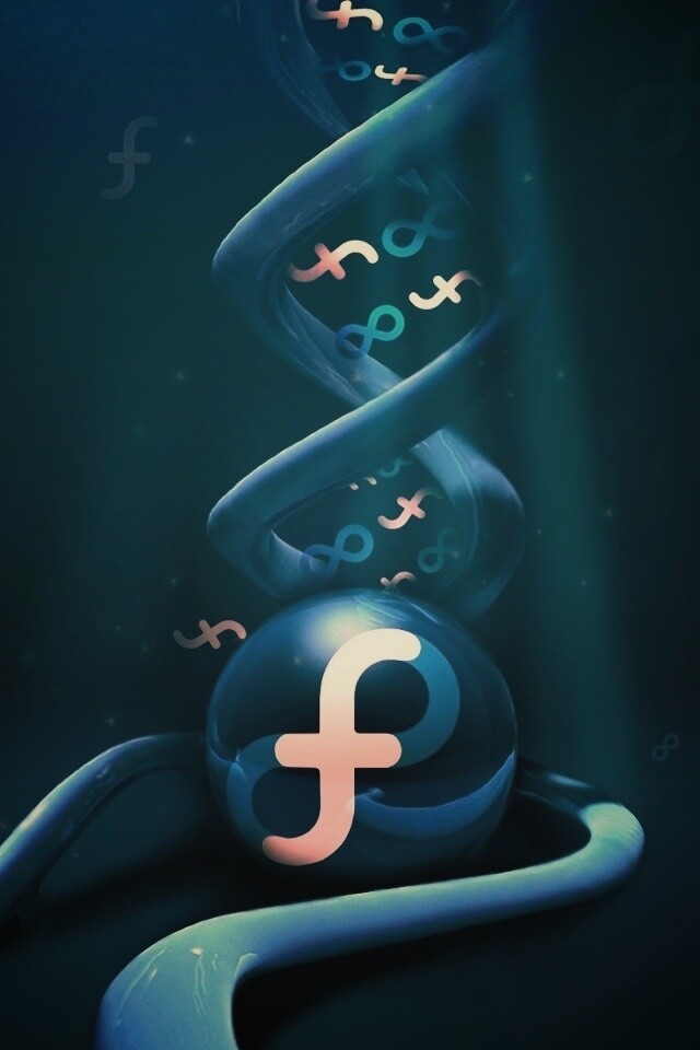 OS Fedora обои