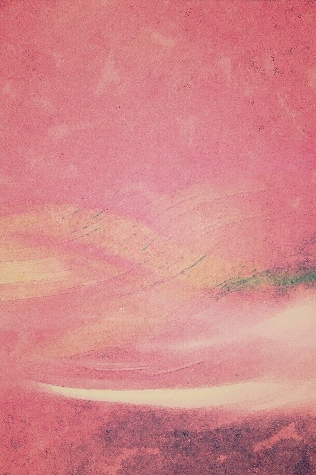 Радужные волны на нежно-фиолетовом фоне обои