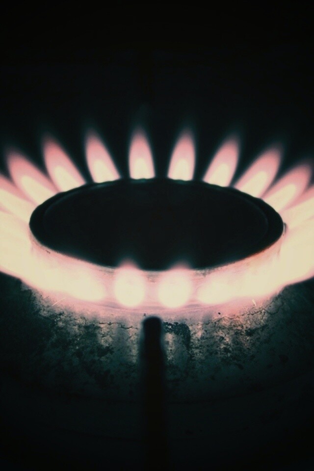 Огонь газовой конфорки обои