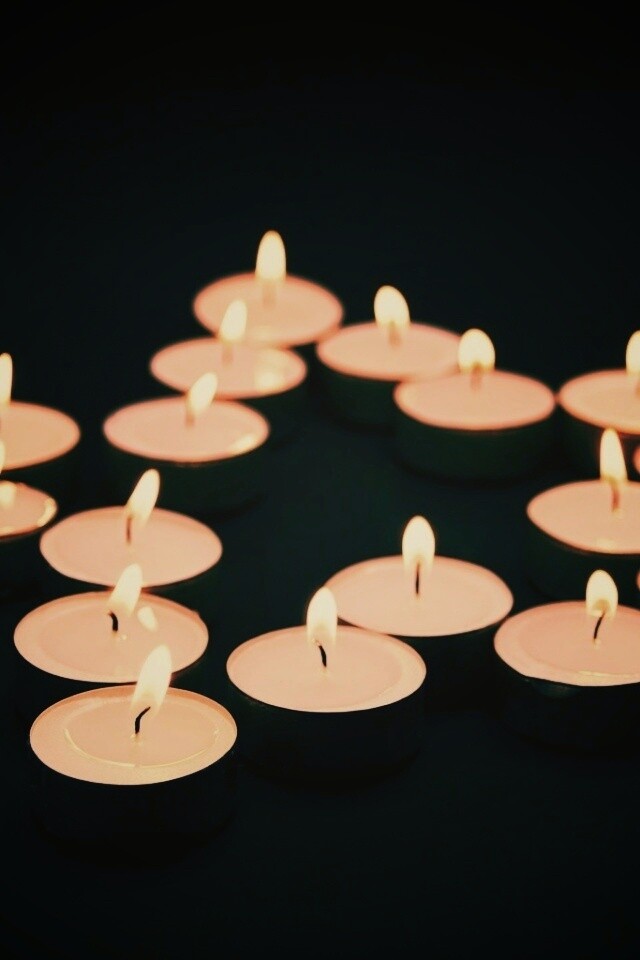 Звезда из свечек обои