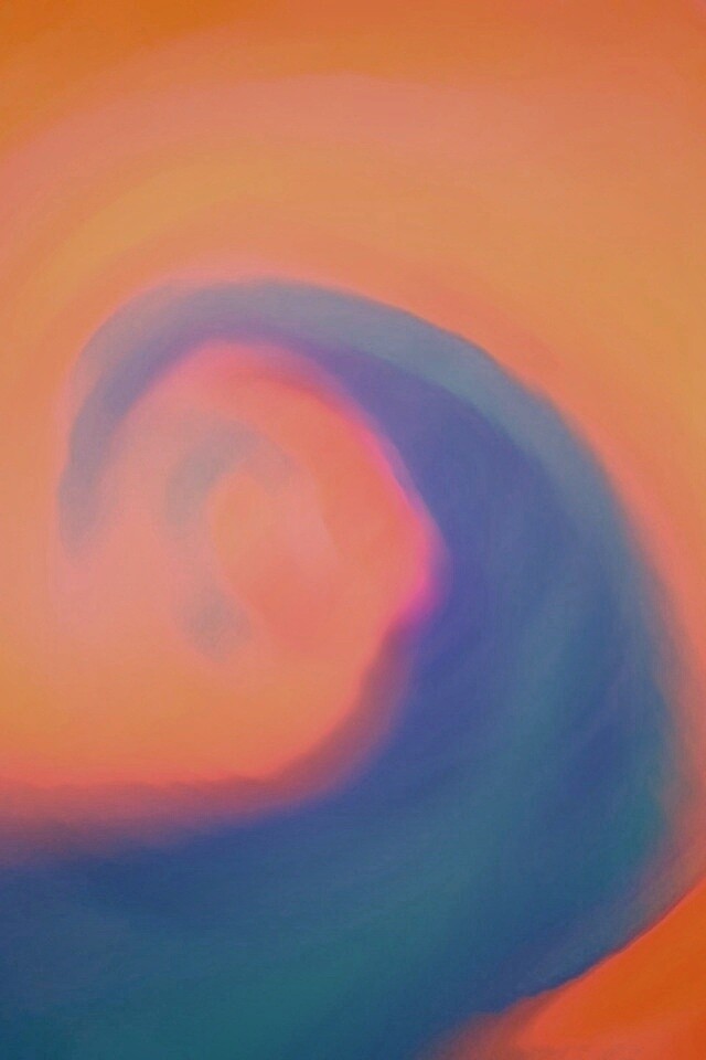 Жёлто-синие завихрения обои