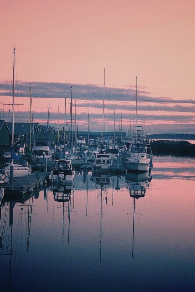 Лодочная пристань обои