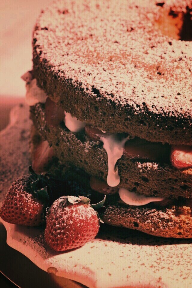 Десерт с фруктами обои