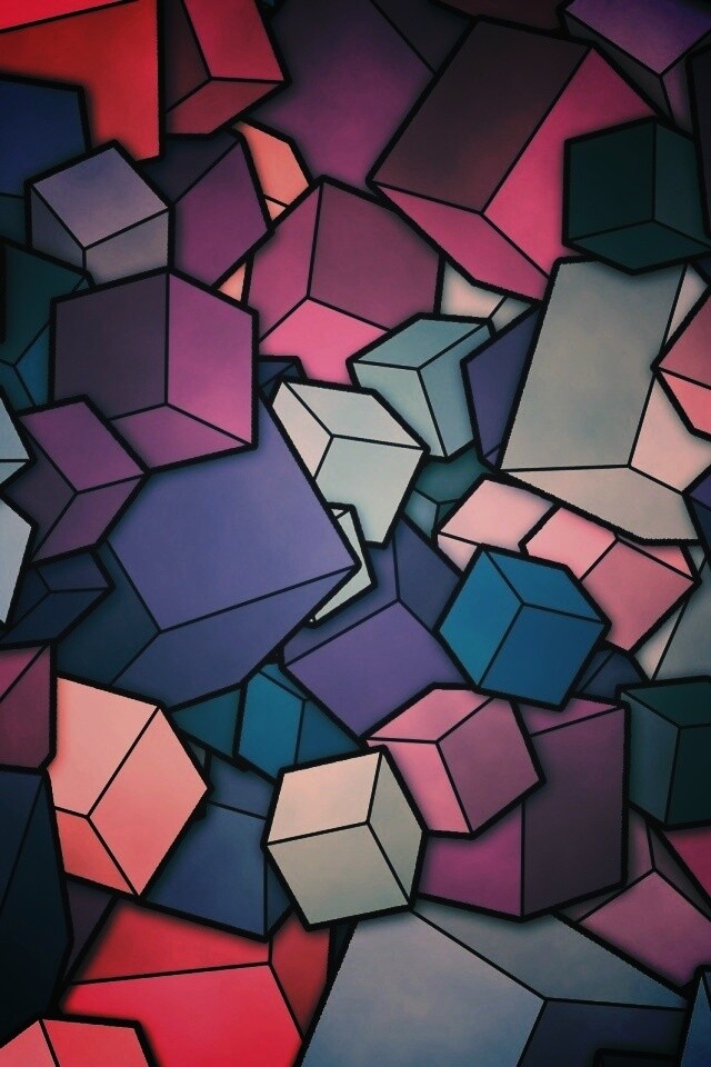 Кубики обои