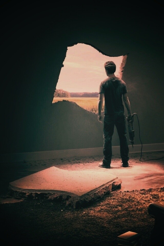 Windows против стен обои