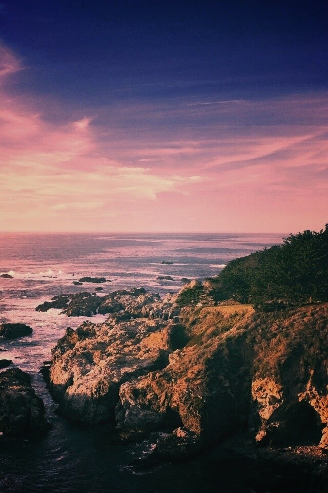 Скалистый берег обои