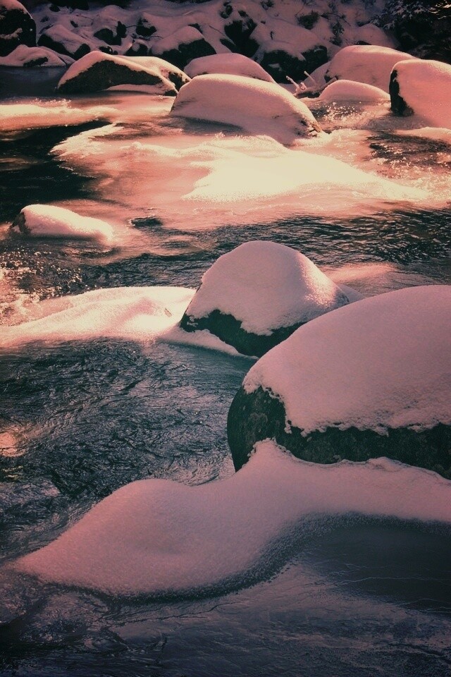 Замёрзжая речка обои