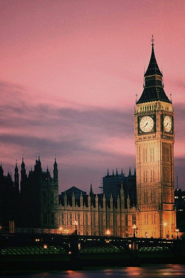 Биг Бен и здание парламента ночью обои