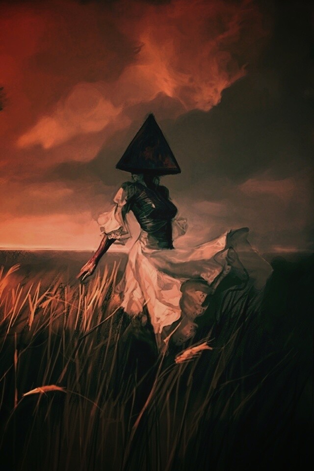 Треугольная голова обои