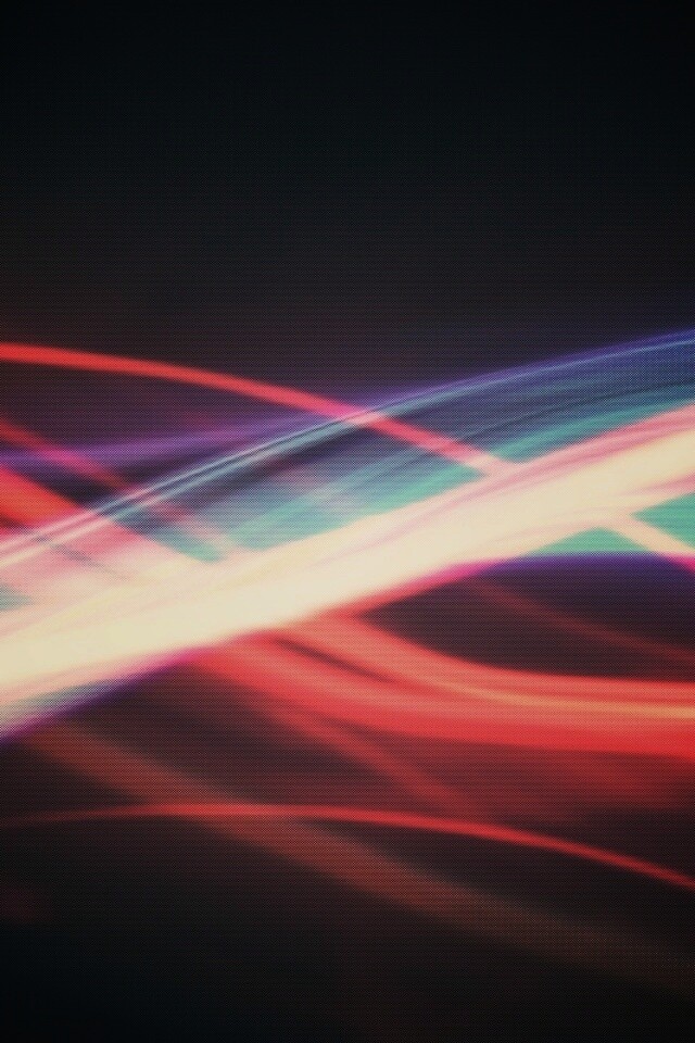 Неоновые волны обои