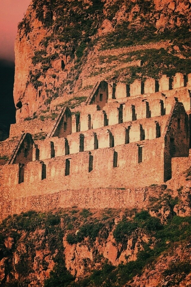 Руины в скалах Перу обои