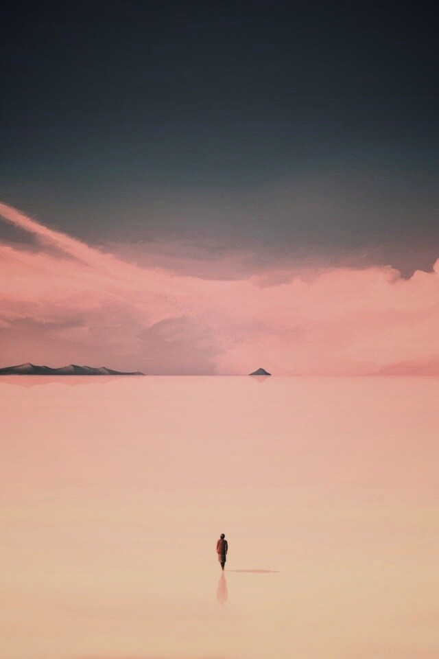 Человек и пустошь обои