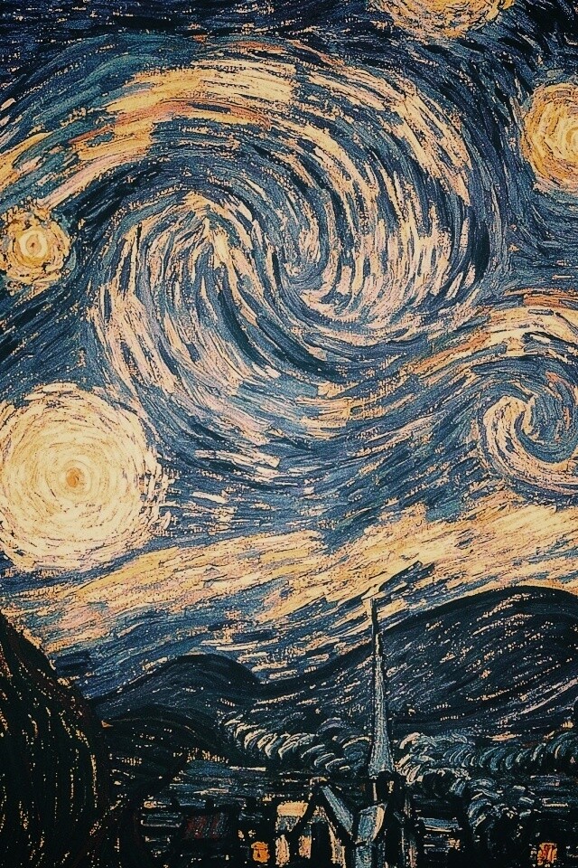 Рисунок города маслом обои