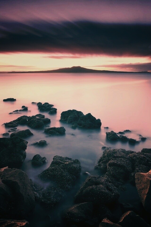 Озеро в тумане обои