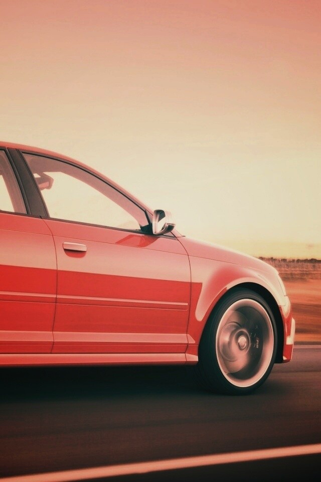 Фотосессия Audi RS3 во время движения обои