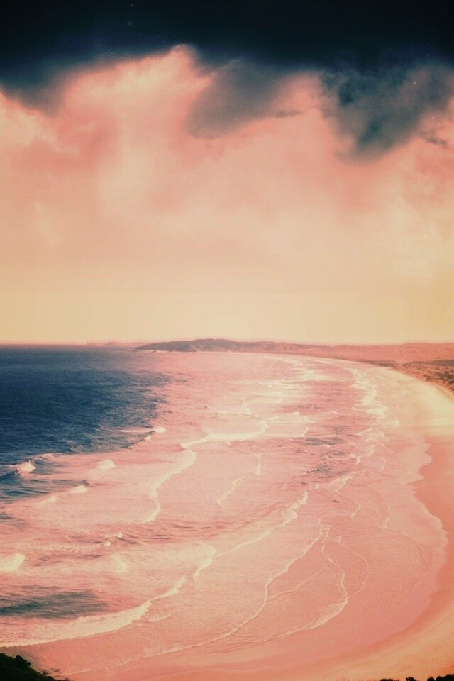 Берег до горизонта обои