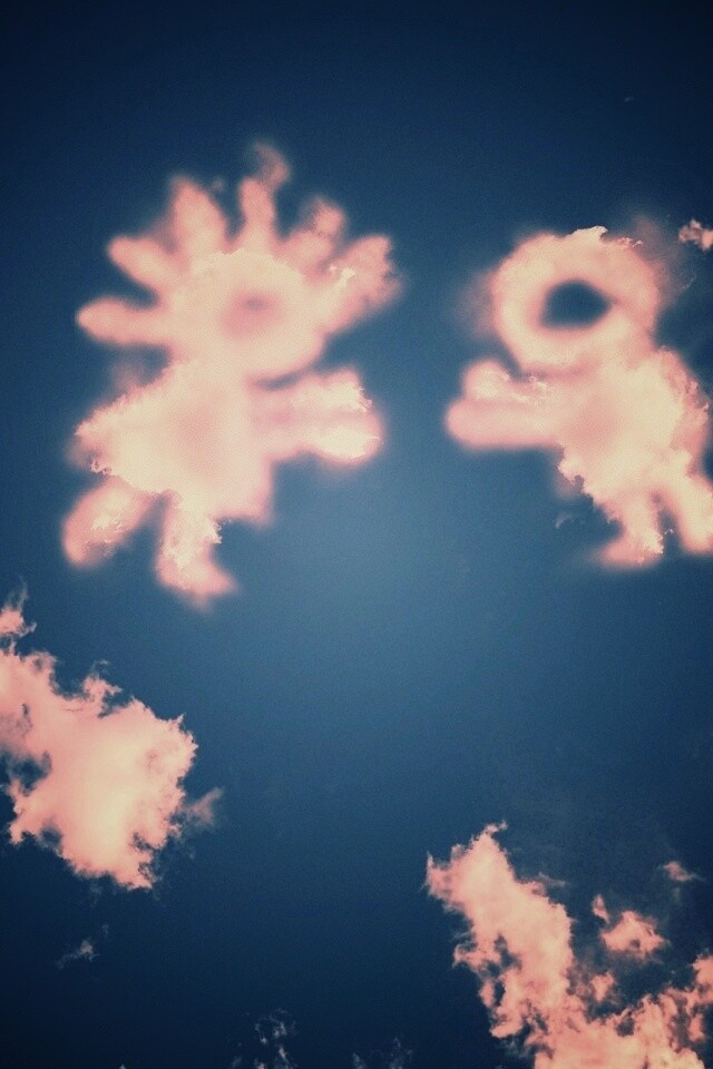 Фигуры из облакоа обои