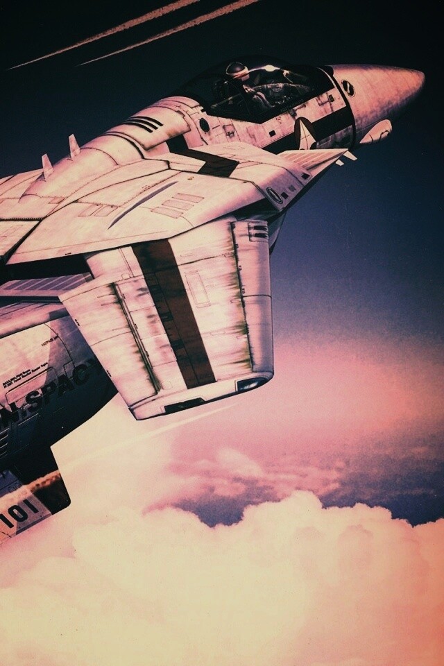 Реактивный самолёт будущего обои