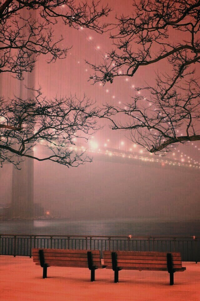 Вечер в Нью-Йорке обои