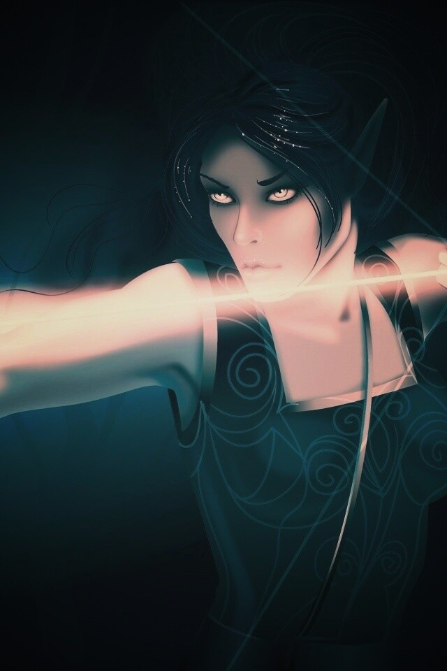 Эльфийская лучница обои