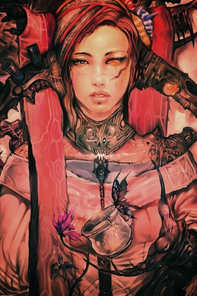 Странная девушка обои