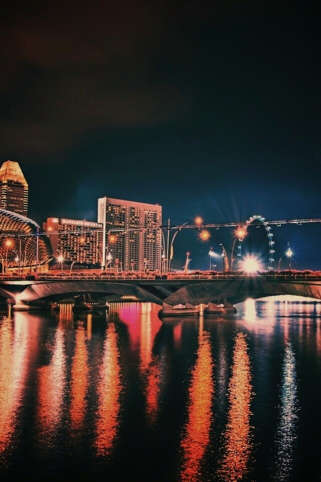 Ночной город обои