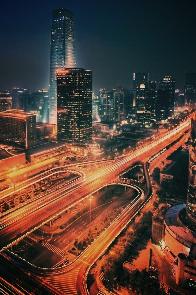 Городская развязка обои