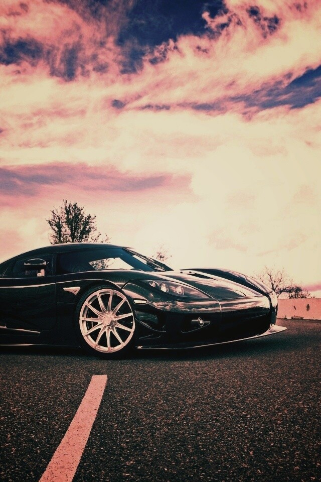 Черный кёнигсег обои