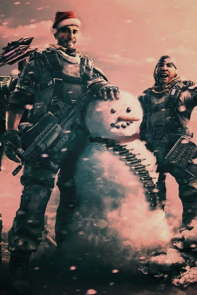 Новый год в шутере обои