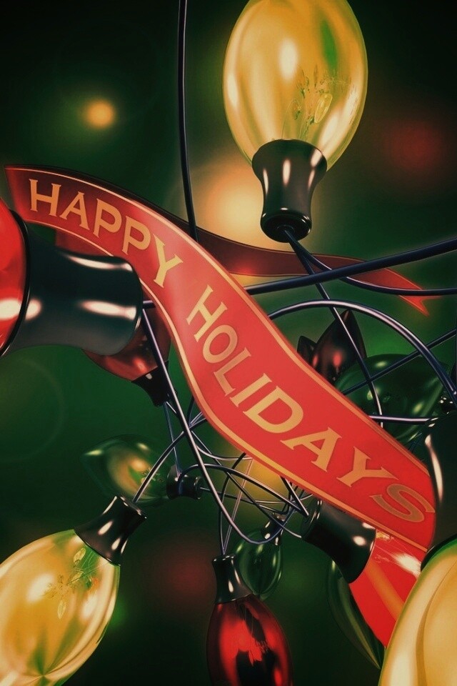 Гирлянда в 3D обои