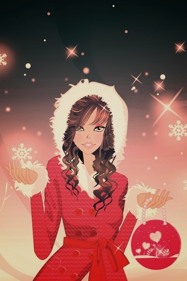 Модный новый год обои