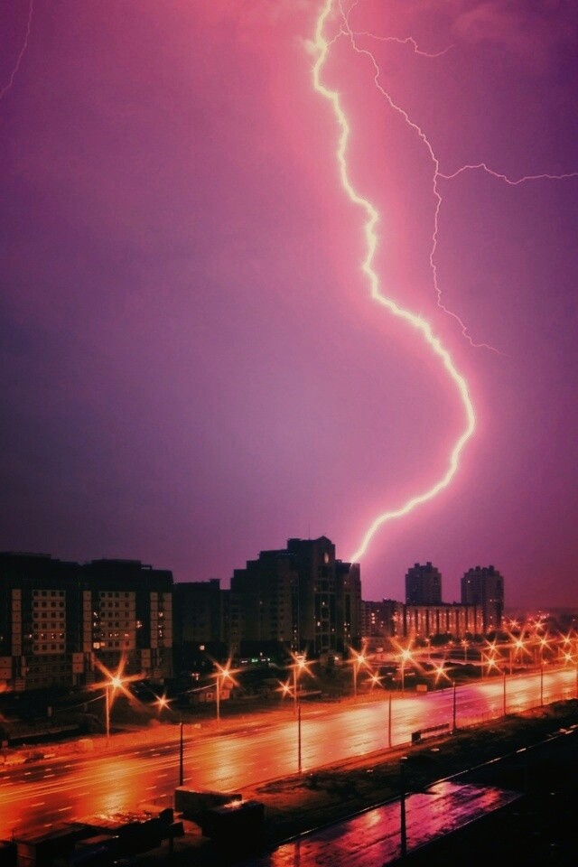 Молния обои