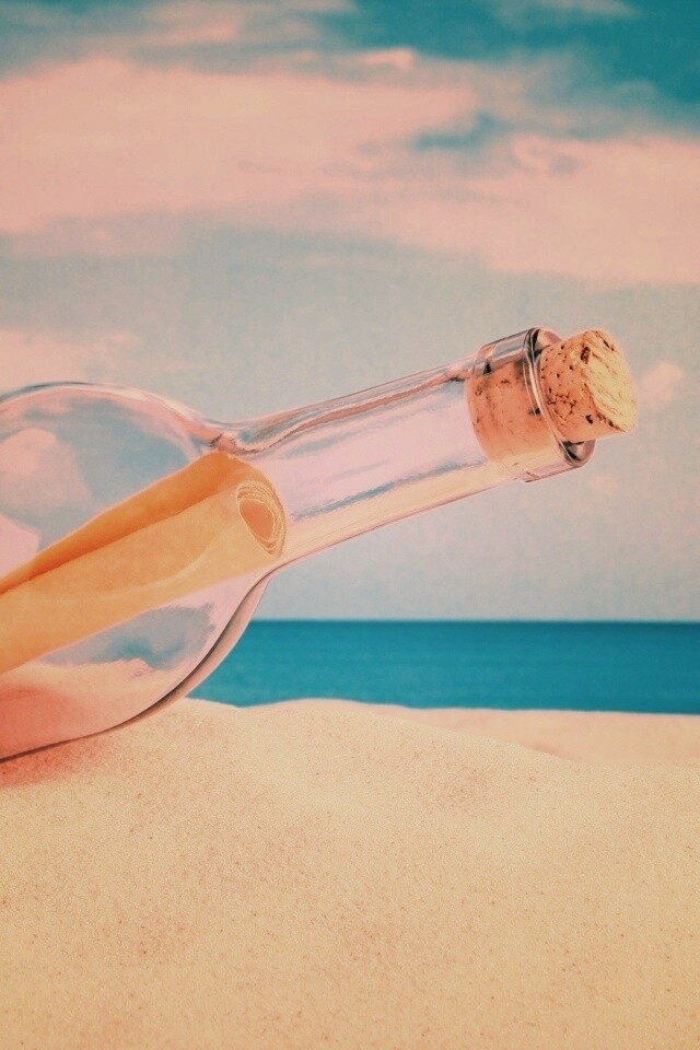 Послание в бутылке обои